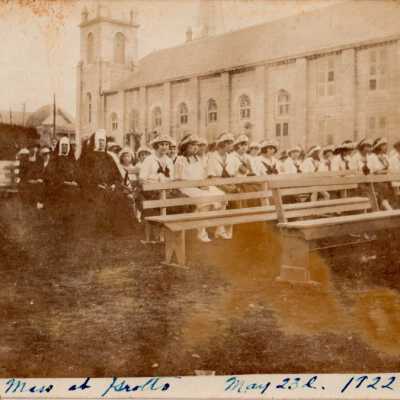 First Mass at the Grotto at St. Mary's Basilica Church: Copyright: © Key West Art & Historical Society; Origformat: Print-Photographic