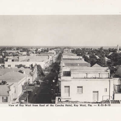 View of Key West from Roof of the Concha Hotel, Key West, Fla.