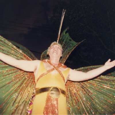 Unknown man dressed up.