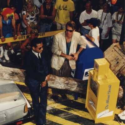 A float in the parade.