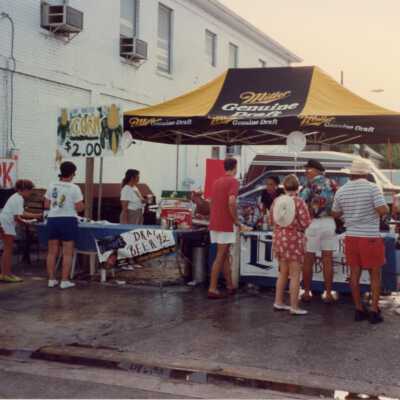 Miller Lite street fair booth.