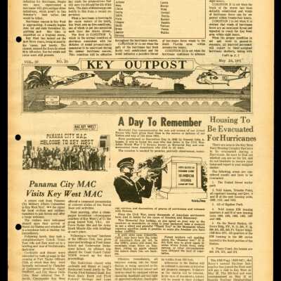 'Key Outpost' Newspaper: Copyright: @ Key West Art & Historical Society; Origformat: Print-Photographic