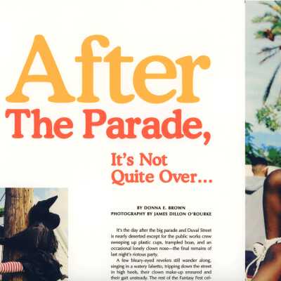 Page 74 and 75 of a magazine blown up and put on glossy paper.