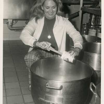 Woman in a Commercial Kitchen