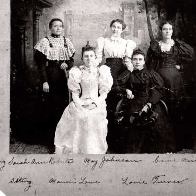 Sarah Ann Roberts, May Johnson, Carrie Messina, Maurie Lowe, Lovie Turner