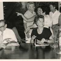 Mario Sanchez and Kathryn Proby at a Book Signing