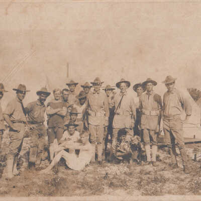 Group of soldiers with cards