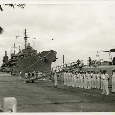 U.S. Naval Personnel and USS BUSHNELL