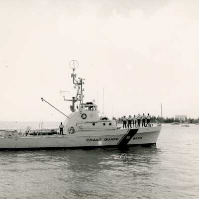 A USCG ship