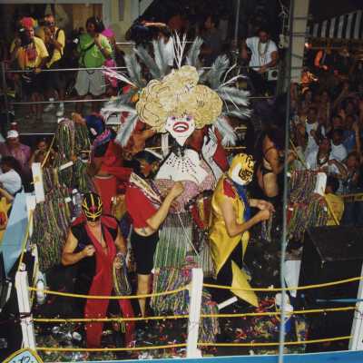 A float in the parade.