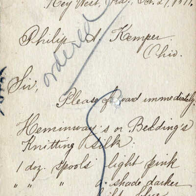 U.S. Postal Card: © Key West Art & Historical Society