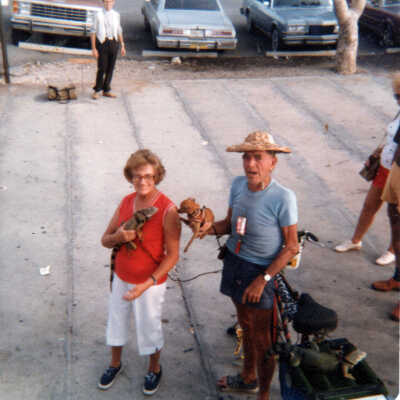 Iguana Man at Mallory Square