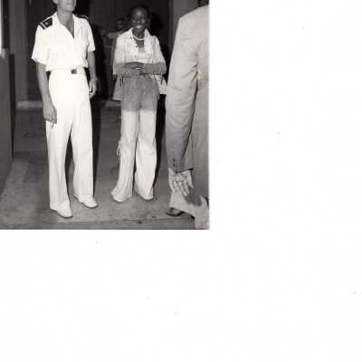 Unknown military man and woman