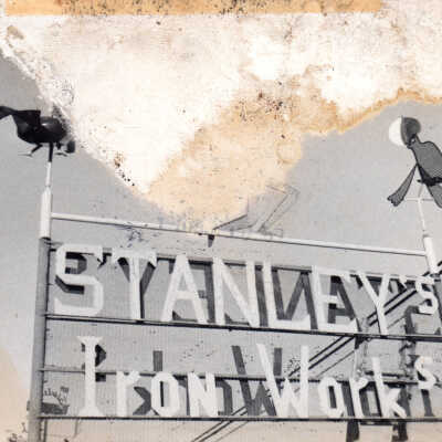 Stanley Papio's Iron Works sign