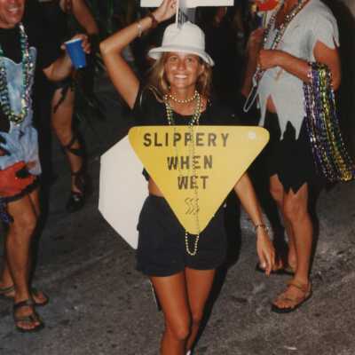 Unknown woman dressed up.