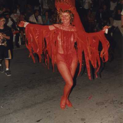 Unknown woman dressed up.