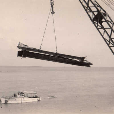 Old Seven Mile Bridge construction