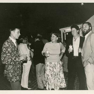 A group of people at a party