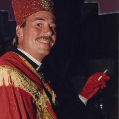 Unknown man dressed up.