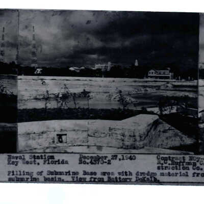Panoramic View of the U.S. Navy Submarine Base Development