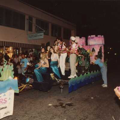 A float in the parade.