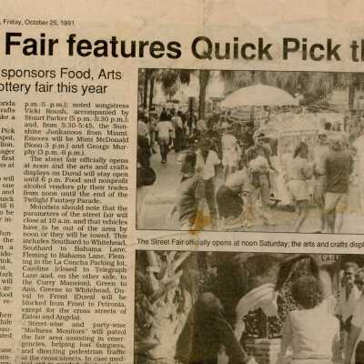Multiple pictures and articles in the Key West Citizen about Fantasy Fest.