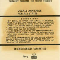 Key West Sailboats Travel Decal Instructions