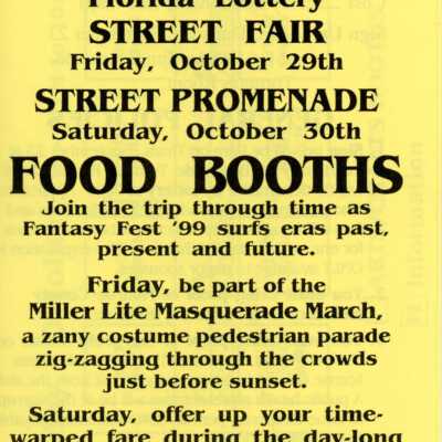 Street fair brochure.