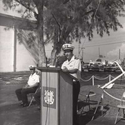 US Coast Guard change of command in 1977: Copyright: © Key West Art & Historical Society; Origformat: Print-Photographic