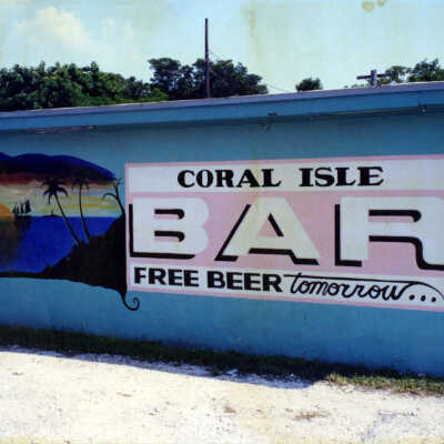 Coral Isle Bar Sign