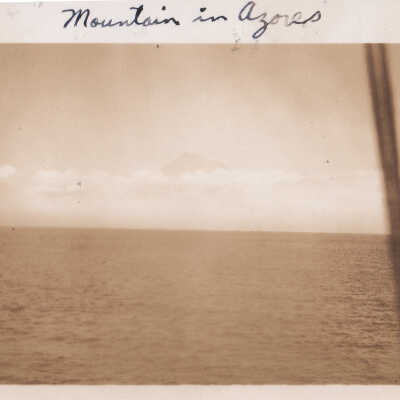 Azores viewed from the U.S.S. Key West (PF-17)