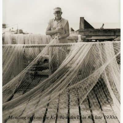 Drying and Repairing Fishing Nets