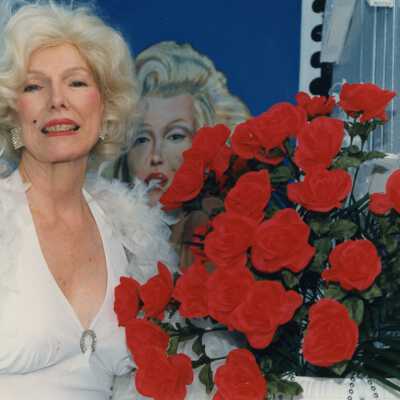Shirley Freeman dressed up as Marilyn Monroe.