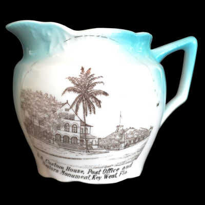 U.S. Custom House, Post Office and Sailors Monument Creamer Jug