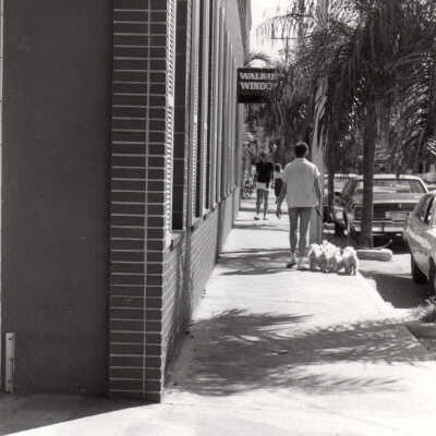 Pedestrians on Front Street