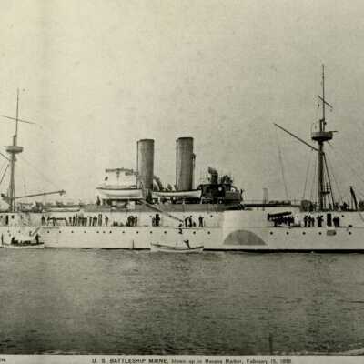 U.S.S. MAINE Battleship: Copyright: @ Key West Art & Historical Society; Origformat: Print-Photographic