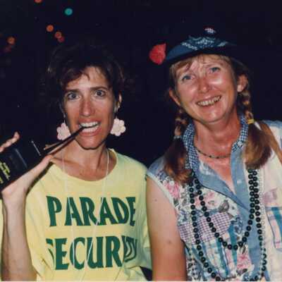 Rita Troxel and unknown lady.