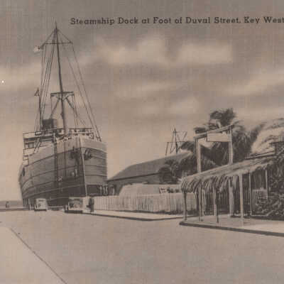 Steamship Dock at Foot of Duval Street, Key West, Florida
