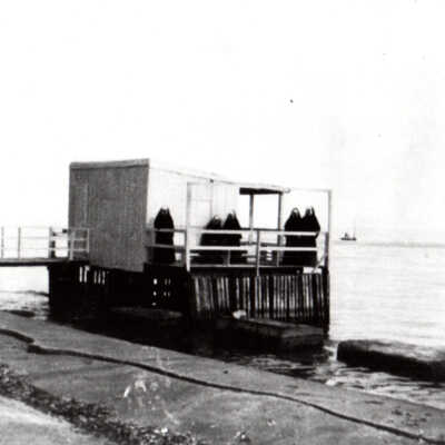 Sisters on Outhouse Dock