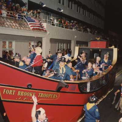 A float in the parade.