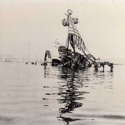 Wreck of the USS MAINE in Havana Harbor
