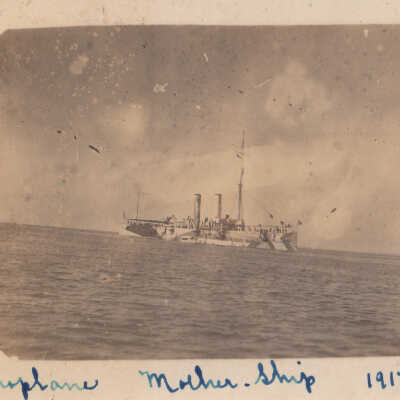 Airplane Mother Ship at Sea