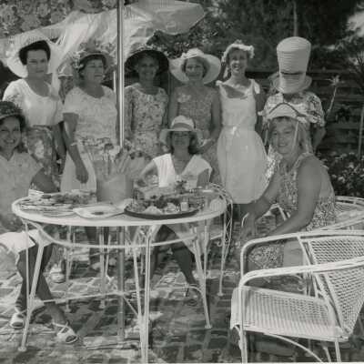 A group of unknown woman at a get together