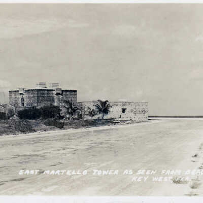 East Martello Tower as Seen from Beach, Key West, Fla.