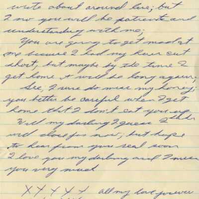 Letter from Naval Air Station Key West during Cuban Missile Crisis: Copyright: © Key West Art & Historical Society