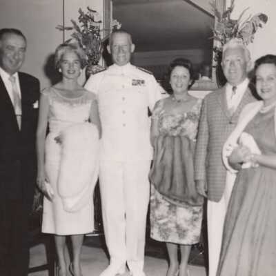 Sam Golan, Admiral McCorkle, Margo Golan, and others: Copyright: © Key West Art & Historical Society; Origformat: Print-Photographic