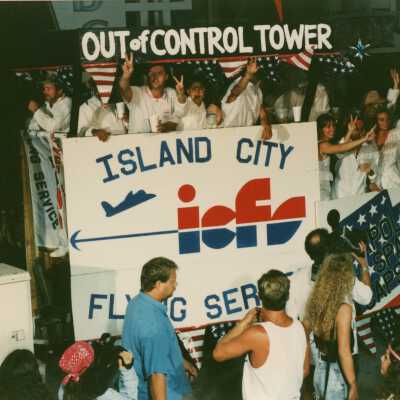A float in the parade.