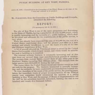 Committee on Public Buildings and Grounds Report