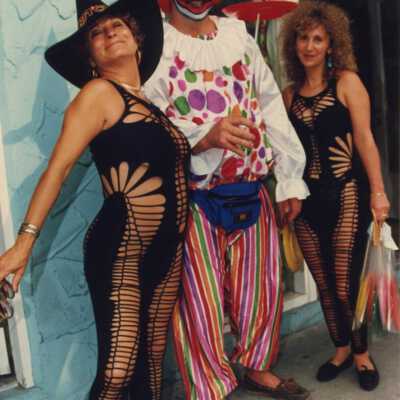 Unknown people dressed up.