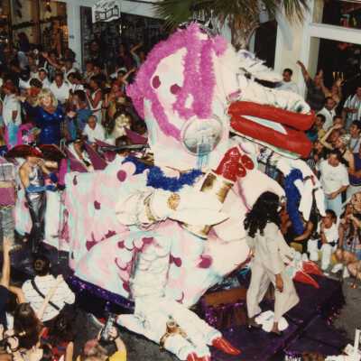 A float in the parade.